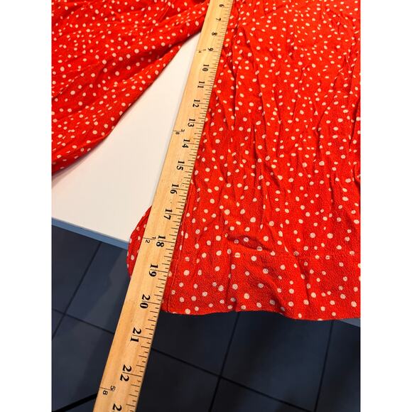 Kachel x Anthropologie Red Polka Dot Jordan Wide-Leg Jumpsuit Size 2 - Picture 8 of 8